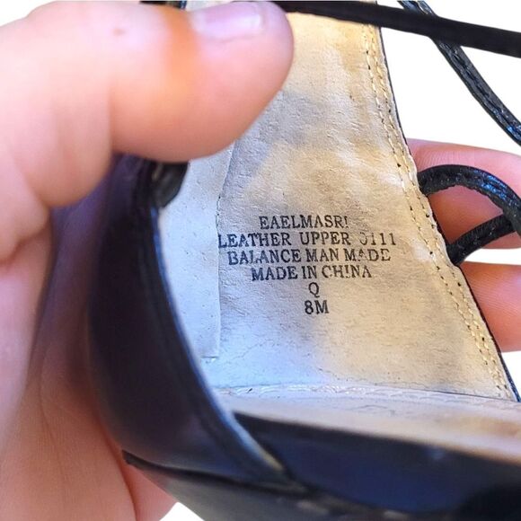 Enzo Angiolini Women's Black Strappy Y2K Kitten Heels Size 8M - Picture 7 of 7